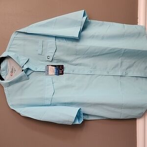 NWT American Outdoorsman Blue Short Sleeve Men's Shirt